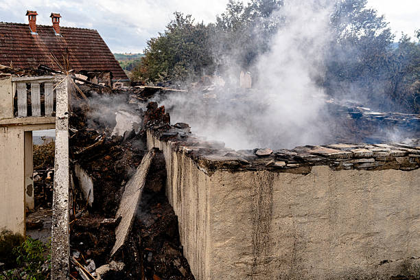 Professional Fire Damage Removal technician working in Jefferson, MD